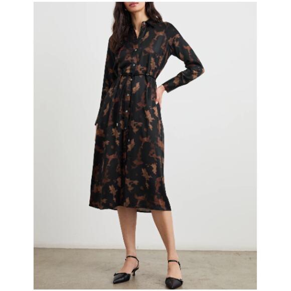 RAILS Women's Diffused Sandstone Anina Midi Dress Size M - Picture 1 of 9